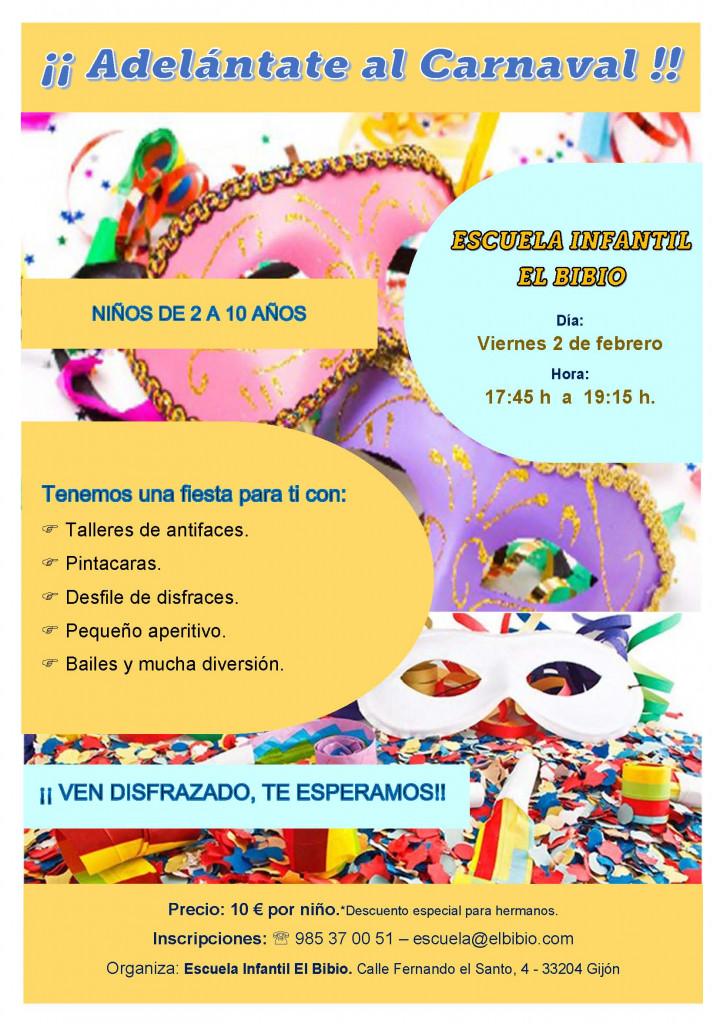 Carnaval 2018 extra escolar